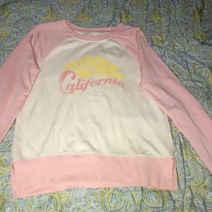 Pink and White Long-sleeve shirt